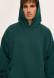 Black color men three-thread insulated hoodie 